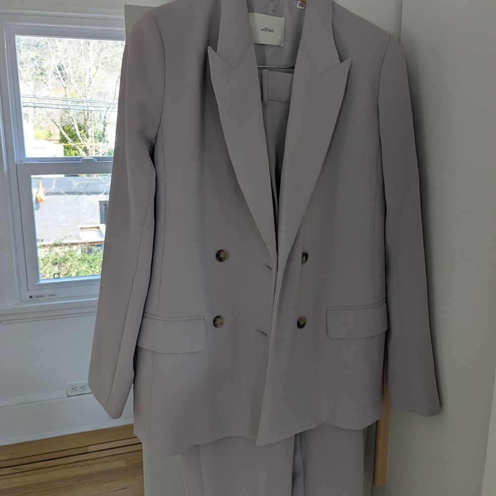 Wilfred Lavender Blazer Suit Jacket & Matching Pants